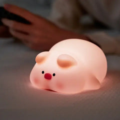 Cute LED Night Light, Silicone Sheep/Panda/Rabbit