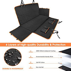 Waterproof Pet Car Mat, Rear Seat Protective Cover