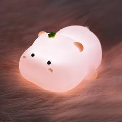 Cute LED Night Light, Silicone Sheep/Panda/Rabbit