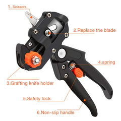 Garden Grafting Knife & Pruning Shears Tool Kit