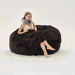 Giant bean bag chair 6 FT incluide filler and  3 gift U-shape Pillow, Blanket Pillow, 6FT Carpet).