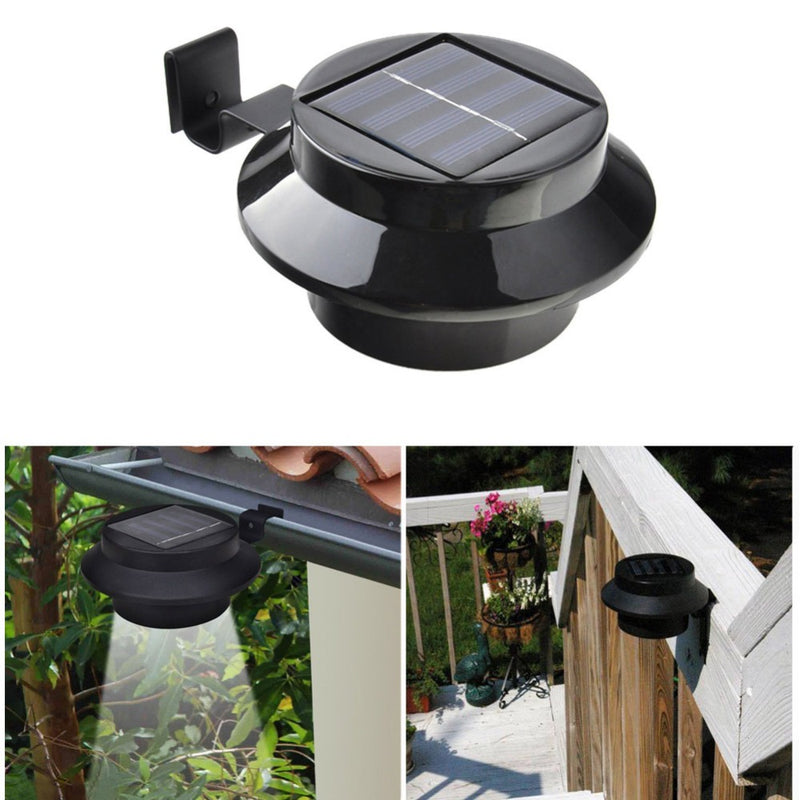 Waterproof Solar Garden Wall Light, 3 LED, IP65