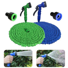 Expandable Garden Hose with Spray Nozzle, 25-100FT