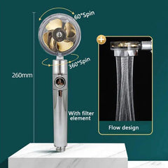 High Pressure 360° Adjustable Water-Saving Shower Head