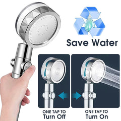 High Pressure 360° Adjustable Water-Saving Shower Head