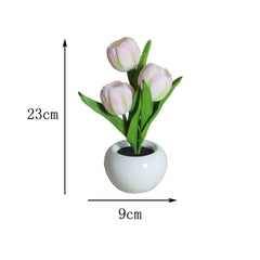 LED Tulip Flower Pot Lamp