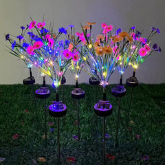 Solar LED Flower Stake Lights, Outdoor Yard Decor