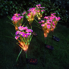 Solar LED Flower Stake Lights, Outdoor Yard Decor