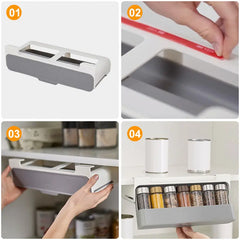 -Adhesive Spice Organizer Rack-Adhesiv