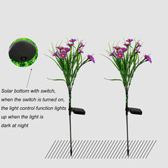 Solar LED Flower Stake Lights, Outdoor Yard Decor