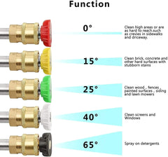 1/4 High Pressure Washer Gun 4000 PSI Foam Spray Wand with Nozzle