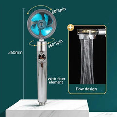 High Pressure 360° Adjustable Water-Saving Shower Head