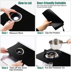 5-Hole Gas Stove Pad Protective Cover Set