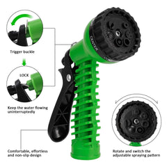 Expandable Garden Hose with Spray Nozzle, 25-100FT