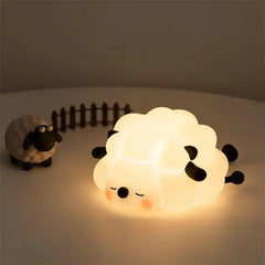 Cute LED Night Light, Silicone Sheep/Panda/Rabbit