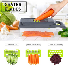 15-In-1 Vegetable & Fruit Chopper - Dicer, Slicer for Kitchen