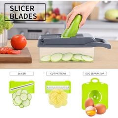 15-In-1 Vegetable & Fruit Chopper - Dicer, Slicer for Kitchen