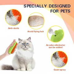 Electric Pet Spray Comb for Hair Removal & Massage