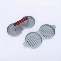 Aluminum Alloy Burger Press Set - Non-Stick Patty Maker for Beef & Barbecue