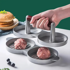 Aluminum Alloy Burger Press Set - Non-Stick Patty Maker for Beef & Barbecue