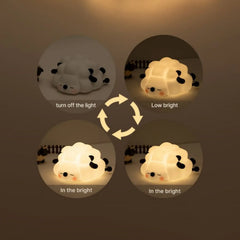 Cute LED Night Light, Silicone Sheep/Panda/Rabbit