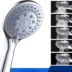 High Pressure Handheld Shower Head with 5 Settings & 5FT Hose