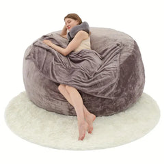 Giant bean bag chair 6 FT incluide filler and  3 gift U-shape Pillow, Blanket Pillow, 6FT Carpet).