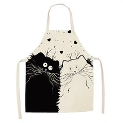 Cute Cat Print Cooking Kitchen Apron