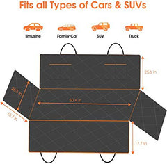 Waterproof Pet Car Mat, Rear Seat Protective Cover