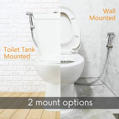 toilet Shattaf Adapter & Bidet Spray, Stainless Steel Handheld