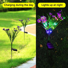 Solar LED Flower Stake Lights, Outdoor Yard Decor