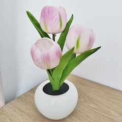 LED Tulip Flower Pot Lamp