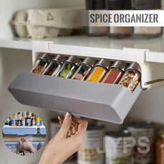 -Adhesive Spice Organizer Rack-Adhesiv